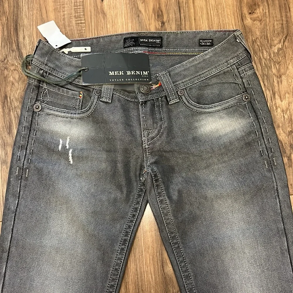 NWT Mek Denim Glasgow Straight Legs Jeans Sz 26/34 - Picture 3 of 9